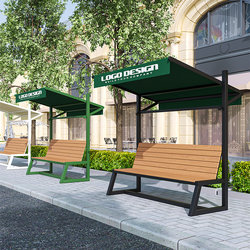 Milk Tea Shop Outdoor Plastic Wood Benches, Square Leisure Long Benches, Park Benches, Outdoor Benches, Guesthouse Outdoor Seating