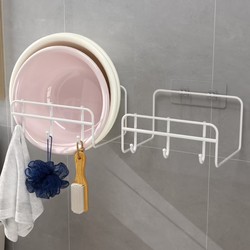 Wall-Mounted Washbasin Storage Rack for Home Bathroom, No-Drill Wall-Mounted Basin and Washbasin Organizer