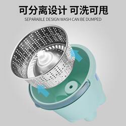 Thickened Self-Wringing Mop for Home Use, Hands-Free Lazy Mop, Small Magic Mop, Single Bucket Mop, Rotating Mop, Lazy Mop