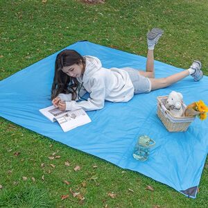 Portable wild picnic cushion outdoor children's moisture -proof wild picnic cloth spring tour of the Caipan pad super light beach tent cushion