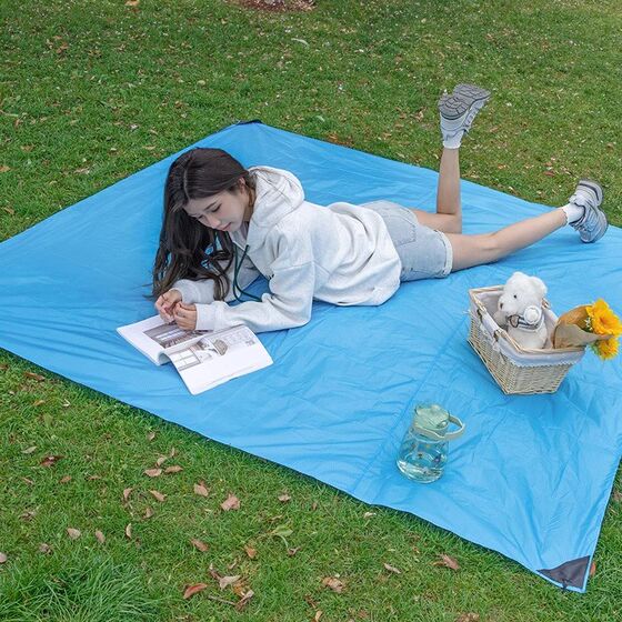 Portable wild picnic cushion outdoor children's moisture -proof wild picnic cloth spring tour of the Caipan pad super light beach tent cushion