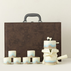 Automatic Lazy Tea Brewing Device for Home Use 2026 New Model Simple Ceramic Kung Fu Tea Set Light Luxury High-End Gift Box