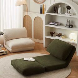 Lazy Sofa Human Dog Bed, Can Lie down and Sleep, Living Room, Balcony, Bedroom, Tatami, Foldable Backrest, Single Small Sofa