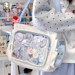 Trendy Large-Capacity High-Appearance-Value Tote Bag for Female Students, Suitable for Daily Use, Includes a Free Hairpin