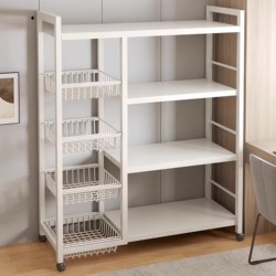 German New Thickened Storage Rack Kitchen Microwave Oven Floor-Standing Multi-Layer Storage Rack Household Multi-Functional Storage Rack