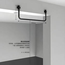 Lever-off horizontal bar indoor home door punching fixed outdoor wall wall-mounted home stretch pull-up