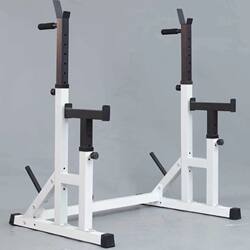 Home-Use Integrated Squat Rack, Adjustable Weight Bench, Barbell Rack, Multifunctional Fitness Bench Press Rack