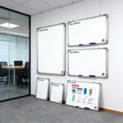 Whiteboard Writing Board for Office Meetings, Writing Blackboard, Commercial and Home Use, Wall-Mounted, Removable Wall Sticker, Erasable, Magnetic