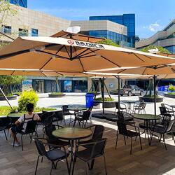 Outdoor Sunshade Umbrella, Patio Umbrella, Terrace Garden Large Sun Umbrella, Commercial Outdoor Balcony Stall Umbrella, Villa Roman Umbrella