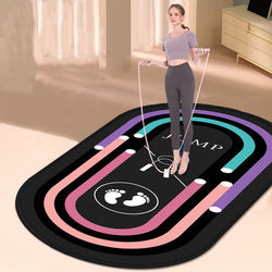 Jump Rope Shock-Absorbing Mat, Yoga Mat, Soundproofing Upgrade, Indoor Jump Rope Non-Slip Shock-Absorbing Soundproofing Mat, Fitness Mat, Yoga Mat