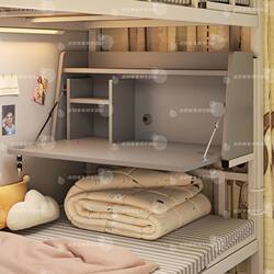 Dormitory artifact bed desk bunk bed for college students foldable suspended computer desk dormitory lazy small table