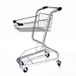 German Quality Supermarket Shopping Trolley, Ktv Internet Celebrity Small Cart, Double-Layered Trolley for Mall and Home Use