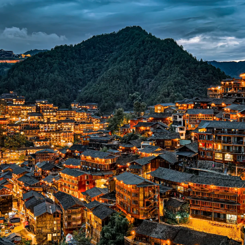 贵州旅游私家团贵阳出发黄果树西江苗寨荔波小七孔镇远古城6天5晚