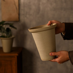 Jingdezhen Handmade Coarse Pottery Flower Pot, High-End Creative Indoor Tabletop Decoration, Breathable, Vintage Style, Specifically for Caladium Plants