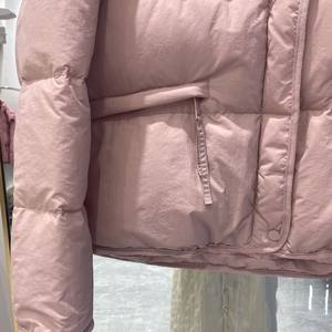 
Women's Short Round Neck Down Jacket 2024 Winter New Korean Style Loose Slim Versatile White Duck Down Bread Jacket