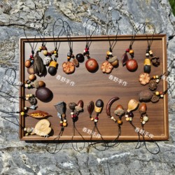 Yunnan Dali Cangshan Fruit Creative Design Pendant Car Hanging Ornament Bag Accessory Retro Forest Style Cute Herbal Jewelry
