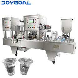 Fully automatic liquid sauce filling and sealing machine box chili sauce seafood sauce continuous sealing machine box sealing machine