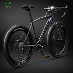 German Road Bike Racing Aerodynamic Handlebar Ultra-Light Variable Speed Racing Bike for Men and Women, Adult Student Bike