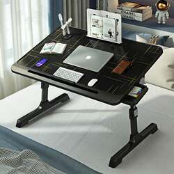 Foldable Adjustable Bed Table for Home Use, Study Desk, Simple Computer Office Desk, Bay Window Dormitory Student Desk