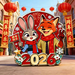 
Zootopia New Year Refrigerator Magnet Acrylic Cartoon Ice Decoration High-Look Trendy Cute Refrigerator Magnet