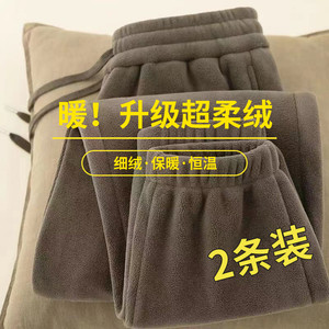 
Spring and autumn double-sided polar fleece pants for outer wear, leggings sweatpants, plus velvet and thickening, new fleece autumn and winter sports pants for men