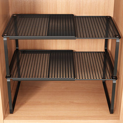Expandable Wardrobe Storage Layering Organizer Shelf for Clothes, Cabinet Space Utilization, Pull-Out Partition Board, Shoe Rack