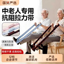 Resistance Bands for Muscle Growth, Digital Resistance Bands for Middle-Aged and Elderly People, Leg Stretching Rehabilitation Training, Elastic Bands for Thigh Muscle Strength