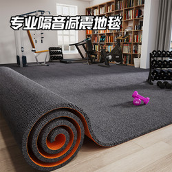 Gym Floor Mat, Soundproof, Shock-Absorbing, Sports Shock-Proof, Thickened, Sound-Absorbing, Home Use, Large Area, Full Coverage, Sound-Absorbing, Non-Slip Carpet