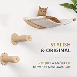 Solid Wood Wall Cat Climbing Frame Wall-Mounted Space Capsule Cat Climbing Frame Cat Nest Cat Tree Integrated Wall-Mounted Cat Jumping Platform Scratching Board