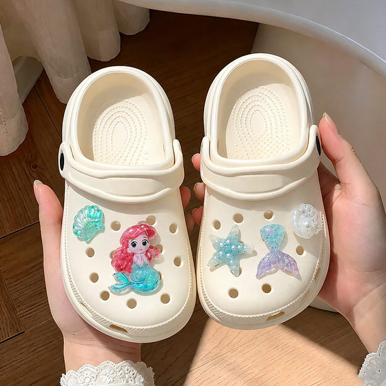 
Internet celebrity mermaid children's clog shoes girls' sandals Baotou summer 2026 new children's slippers for girls to wear outside