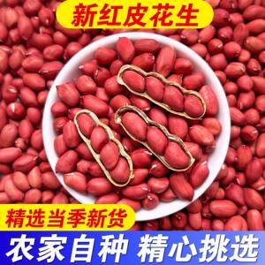 
[Export quality] 5*0.5kg four red skinned peanuts, shelled raw peanuts, Northeastern four red peanuts, sun-dried peanuts
