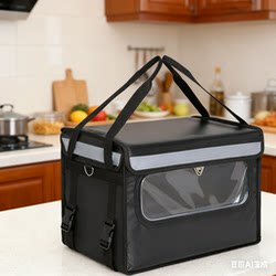 Delivery Box, Small Takeout Box, Black Insulated Food Delivery Box, Waterproof, 30, 45, 62, 80 Liter Large Delivery Box for Same-City Delivery