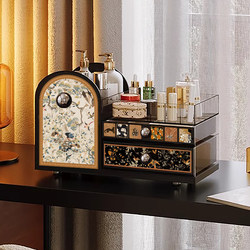 Jewelry Box, Cosmetics Storage Box, Acrylic Large-Capacity Lipstick Jewelry Desktop Organizer, Skin Care Product Storage Rack