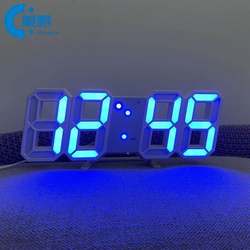 Led Digital Clock Digital Clock Trendy Hollow Electronic Clock Wall Clock Living Room 2026 New Model Light Luxury High-End