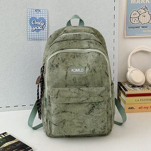 
Schoolbag female high school student simple tie-dye student niche in backpack large capacity junior high school Japanese backpack female