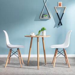 Balcony small table and chairs modern simple Nordic small round table home negotiation table and chair combination milk tea coffee shop small table