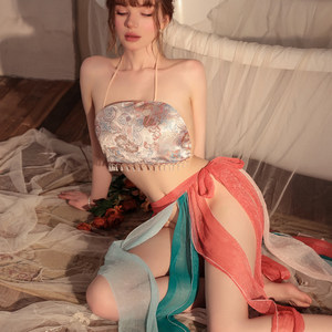 
Sexy underwear 2025 new ancient style Hanfu bellyband small breast hot perspective temptation pure desire uniform qqny suit