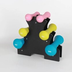Dumbbell Rack Small Dumbbell Stand Home Small Indoor Household Eco-Friendly Three-Layer Dumbbell Rack Yoga Storage Rack