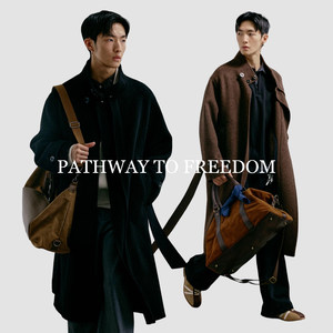
PTOFF [100% sheep wool] coat men's double-sided woolen wool mid-length winter casual coat