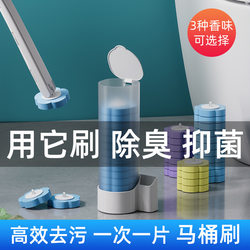 Disposable toilet brush set for household decontamination
