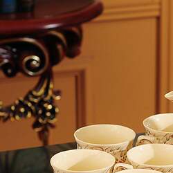 European Tea Set with Tray British Afternoon Tea Tea Set Tea Cup Household Ceramic Coffee Cup High-End Luxury