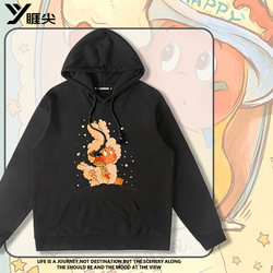 We Are All Star People Co-Branded Hooded Sweatshirt for Men 2025 New Cartoon Clothing Autumn Loose Fleece-Lined Jacket
