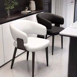 2026 New Dining Chair for Home Use, Light Luxury High-End Stool, Italian-Style Island Table Chair with Armrests and Backrest