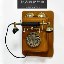 Retro Cheongsam Style Old Shanghai Wall-Mounted Telephone Model Clothing Store Decorations Wall Decorations Photography Props