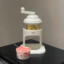 Manual Ice Shaver, Small Household Ice Crusher, Continuous Ice Maker for Street Vendors, Hand-Cranked Ice Crusher, Ice Box, Non-Electric