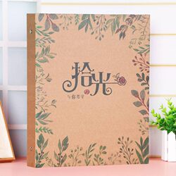 A4 Paper Photo Album, Insert-Type Postcard Storage Album, 6-Inch 8inch 12inch Photo Loose-Leaf Album, Family Memory Album