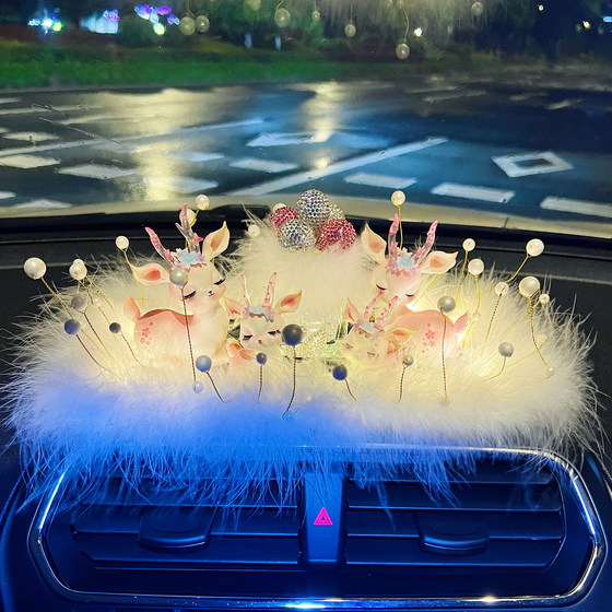 
Have a safe journey Deer Car Ornaments Internet Celebrity Car Perfume Aromatherapy 2026 New Car Interior Decoration Supplies Collection for Women