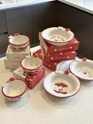 [Recommended by Xiaohongshu] West Highland and Apple Ceramic Underglaze Color Tableware Creative Household Bowl Breakfast Plate