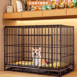 Dog Cage for Small Dogs, Teddy Indoor Cat Cage with Toilet, Medium-Sized Dog, Corgi, Bichon, Household Large Pet Kennel
