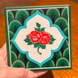 Xiamen Quanzhou Guangdong Nanyang Tiles Ceramic Relief Coasters Coffee Water-Proof Table Mats Tourist Souvenirs